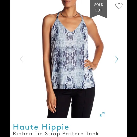 💙HAUTE HIPPIE, XS , Ribbon tie top.NWT !  GORGEOUS TOP !🌷Sultry, yet classy 💙 - Picture 11 of 16